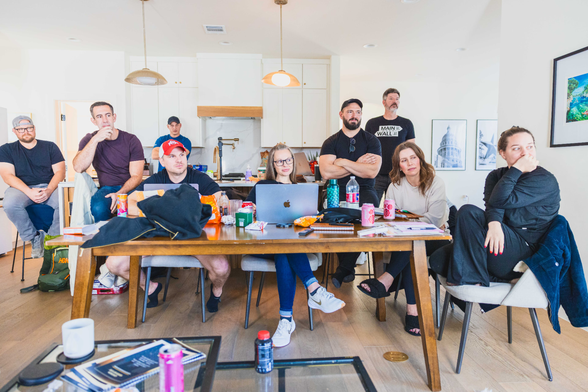 Working session around the table